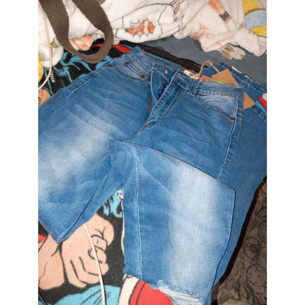 Brand new size 3 blue turtle skinny jeans-055f